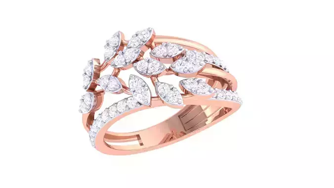 Women Wedding Ring 3dm STL OBJ FBX Renders Details