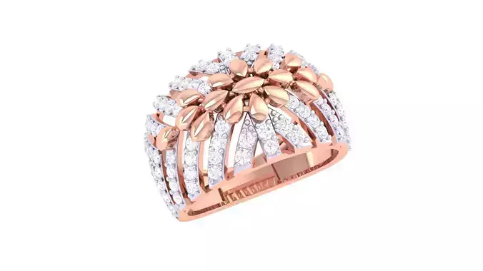 Women Wedding Ring 3dm STL OBJ FBX Renders Details