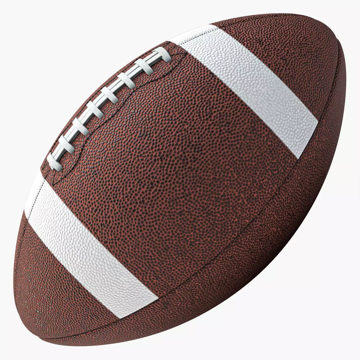 American Football Ball 3D model_0