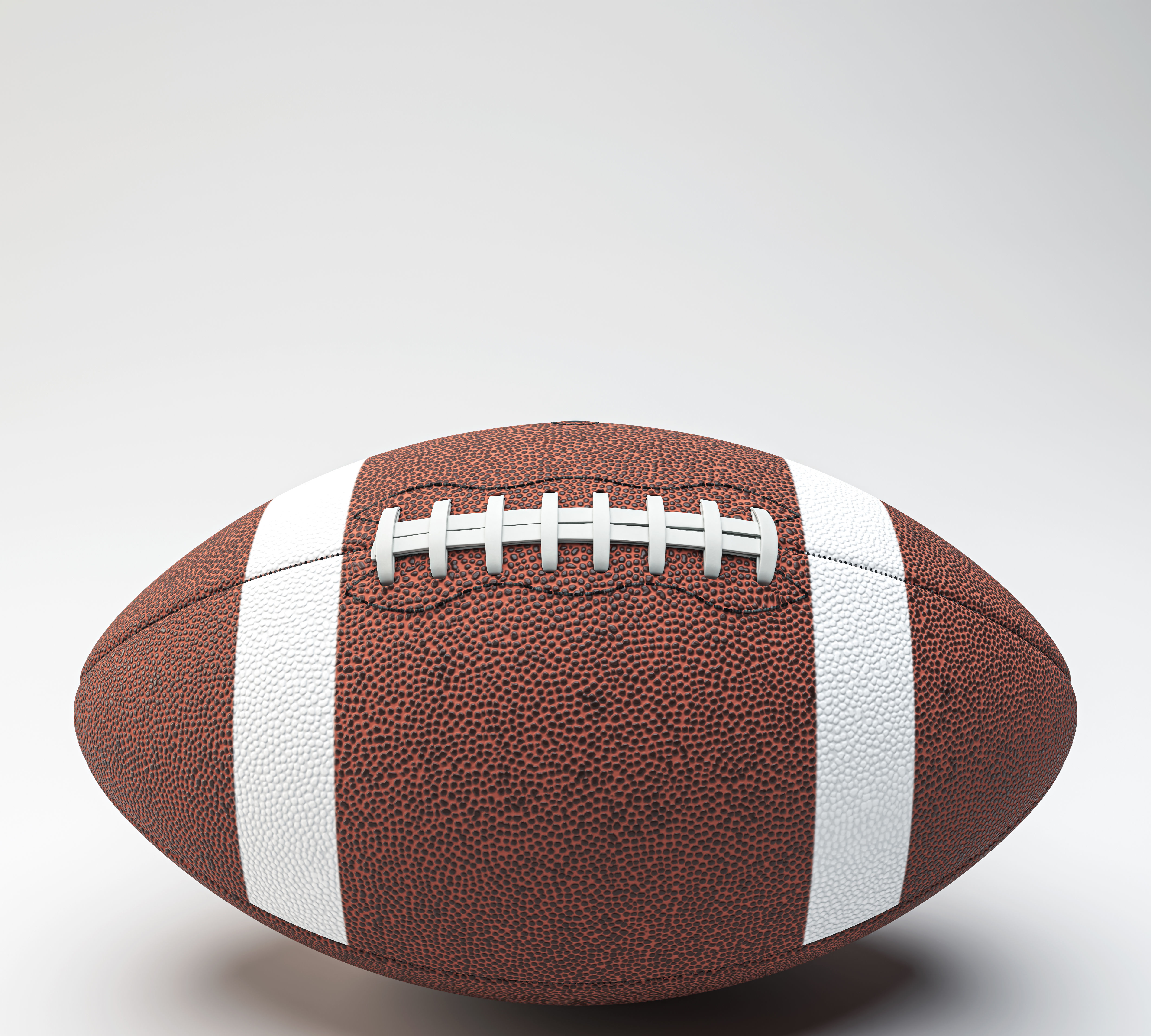 American Football Ball 3D model_4