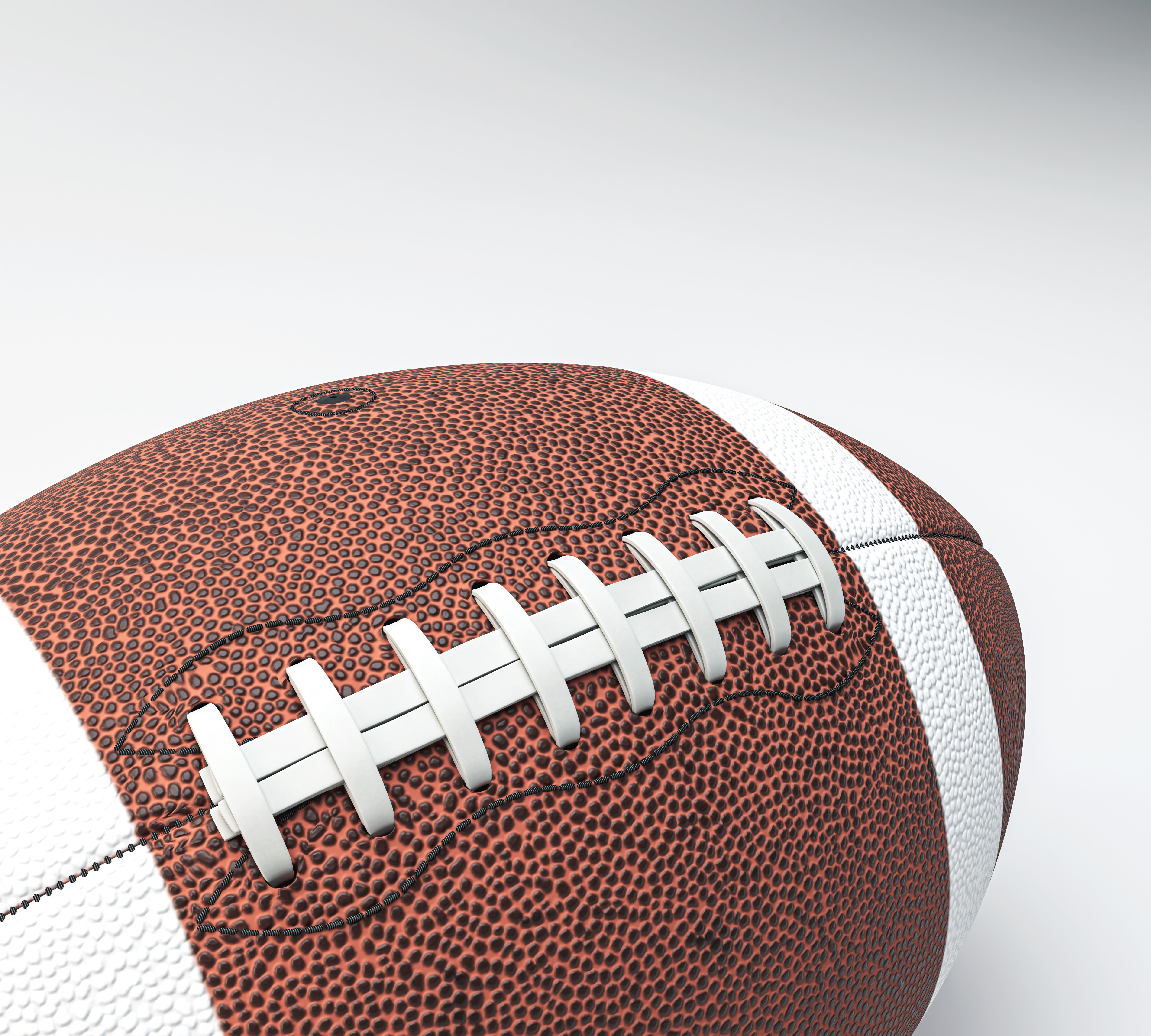 American Football Ball 3D model_13