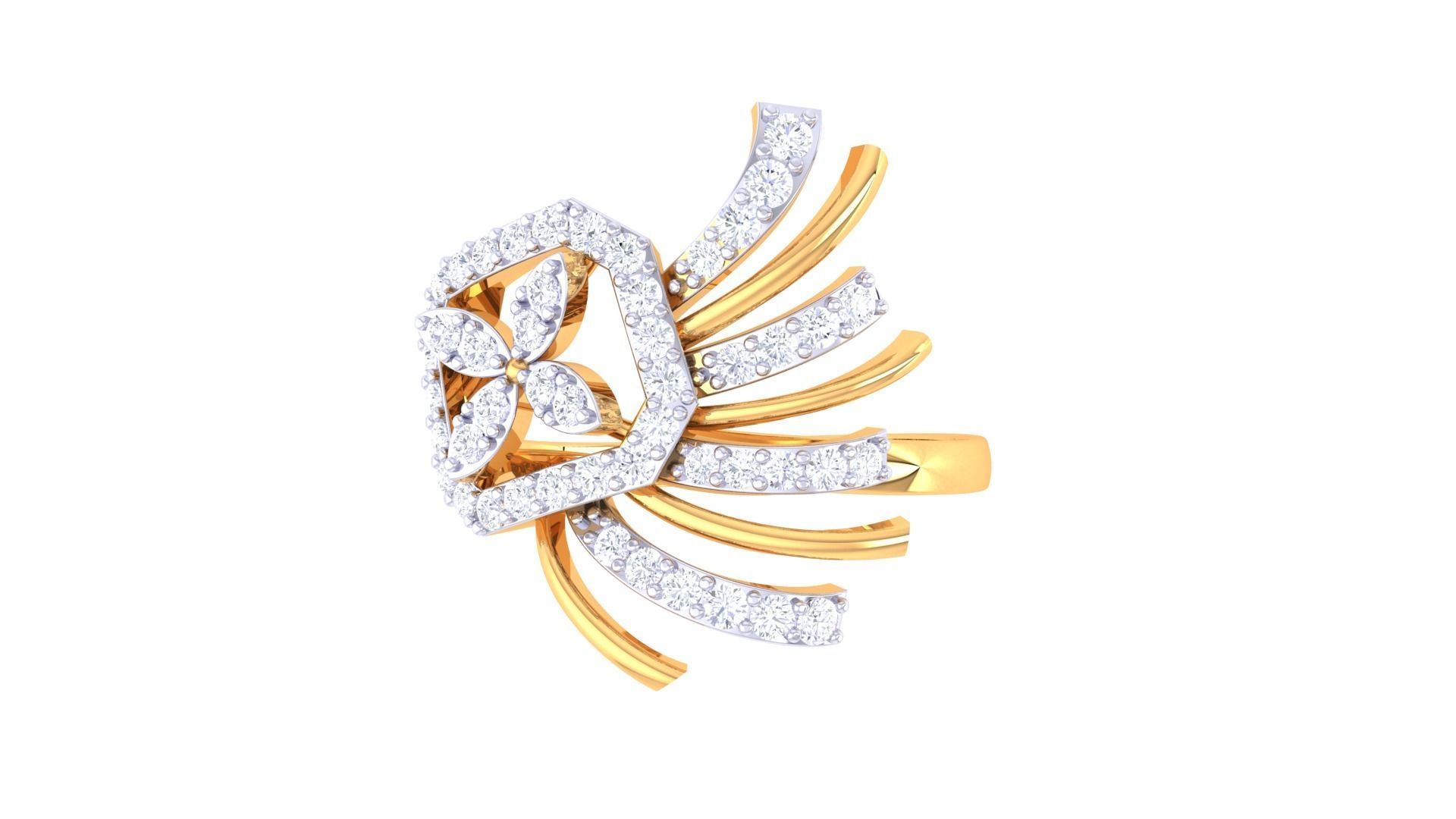 Women Wedding Ring 3dm STL OBJ FBX Renders Details 3D print model_3