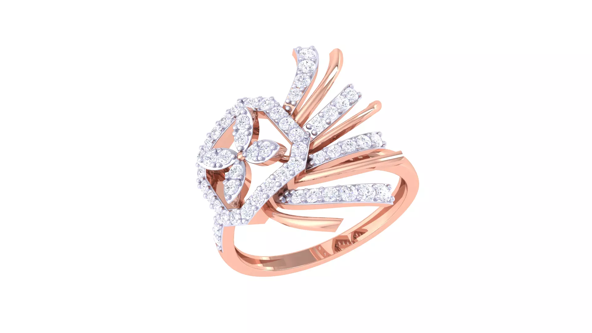 Women Wedding Ring 3dm STL OBJ FBX Renders Details 3D print model_0