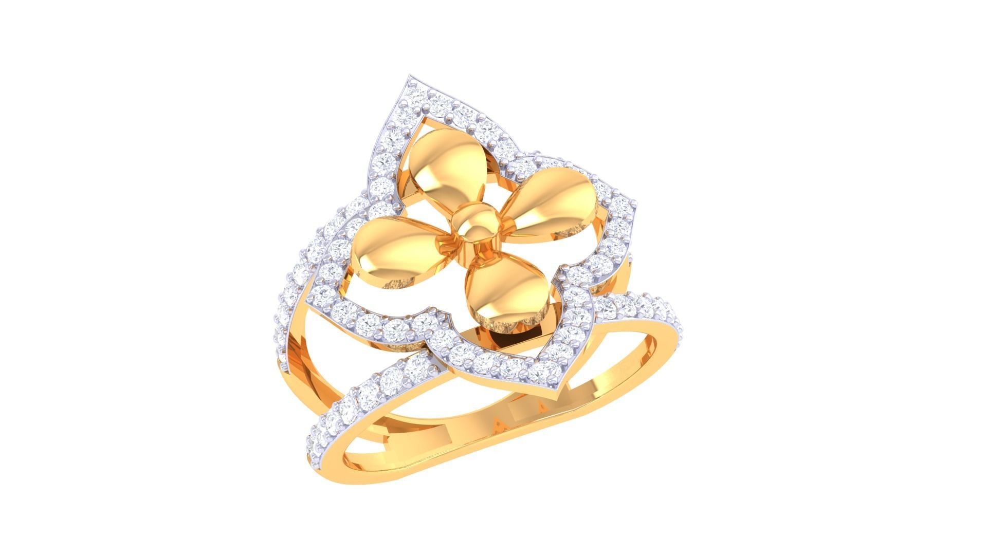 Women Wedding Ring 3dm STL OBJ FBX Renders Details 3D print model_2