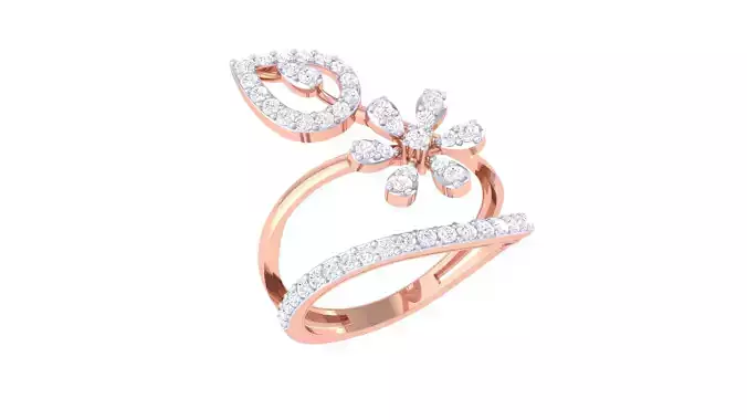 Women Wedding Ring 3dm STL OBJ FBX Renders Details 3D print model