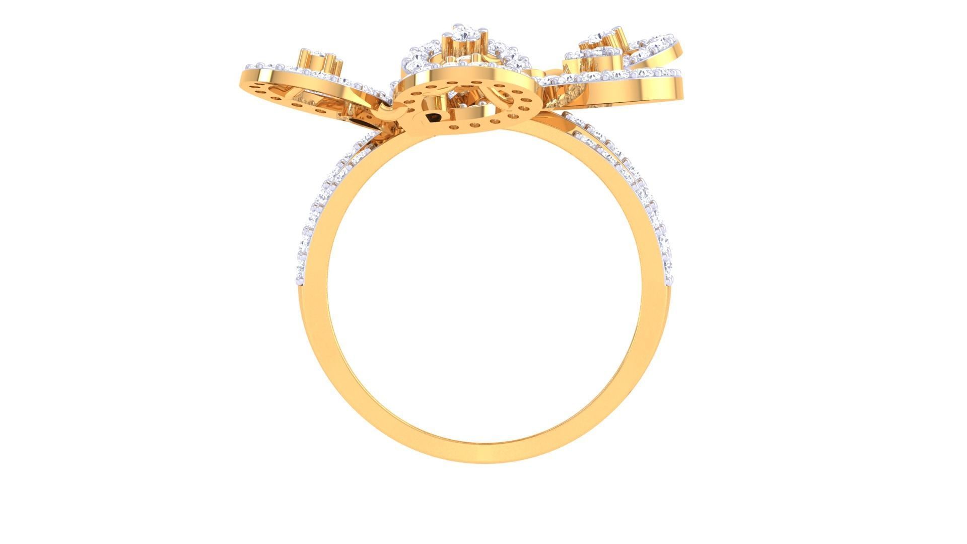 Women Wedding Ring 3dm STL OBJ FBX Renders Details 3D print model_4