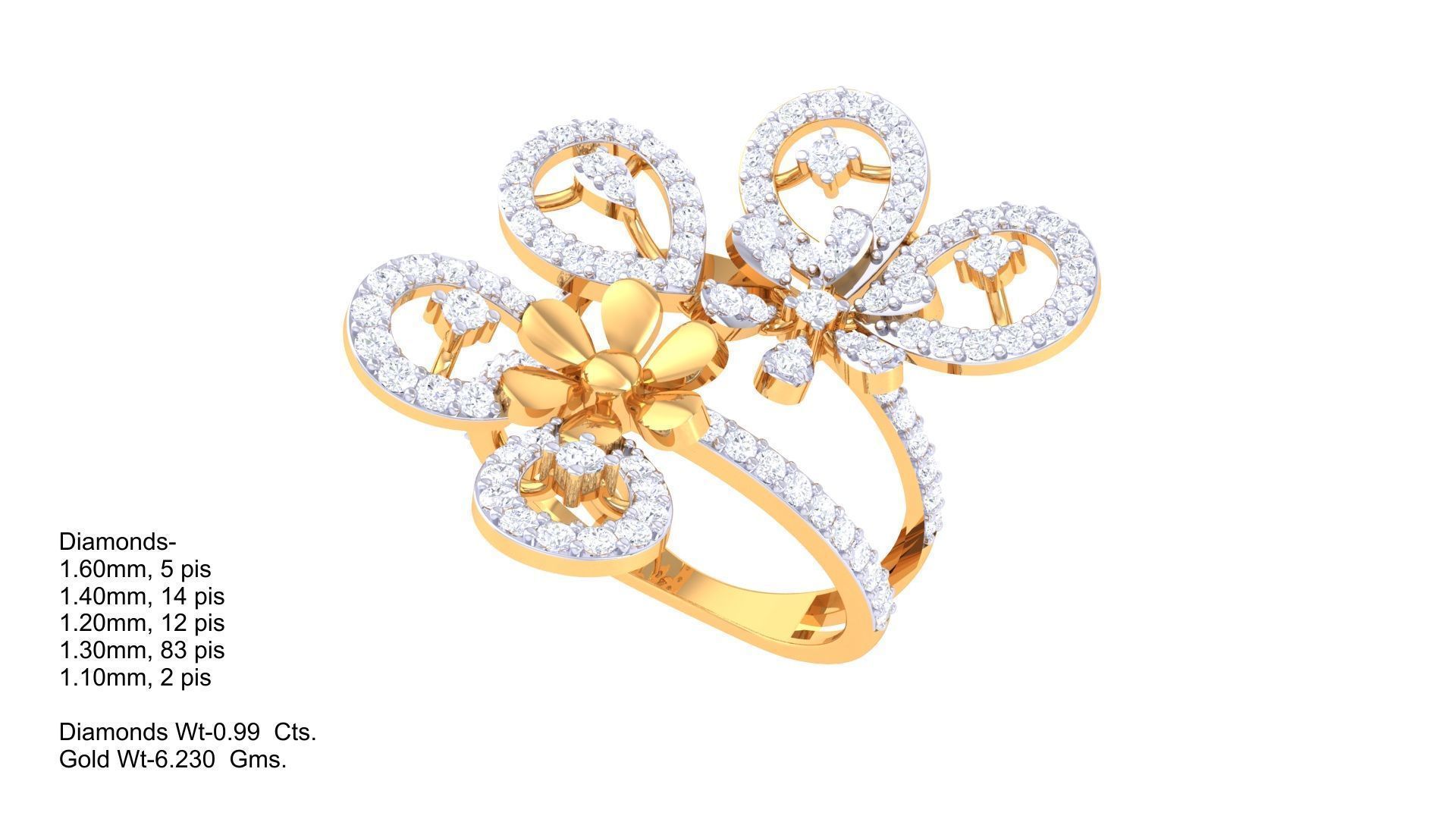 Women Wedding Ring 3dm STL OBJ FBX Renders Details 3D print model_1