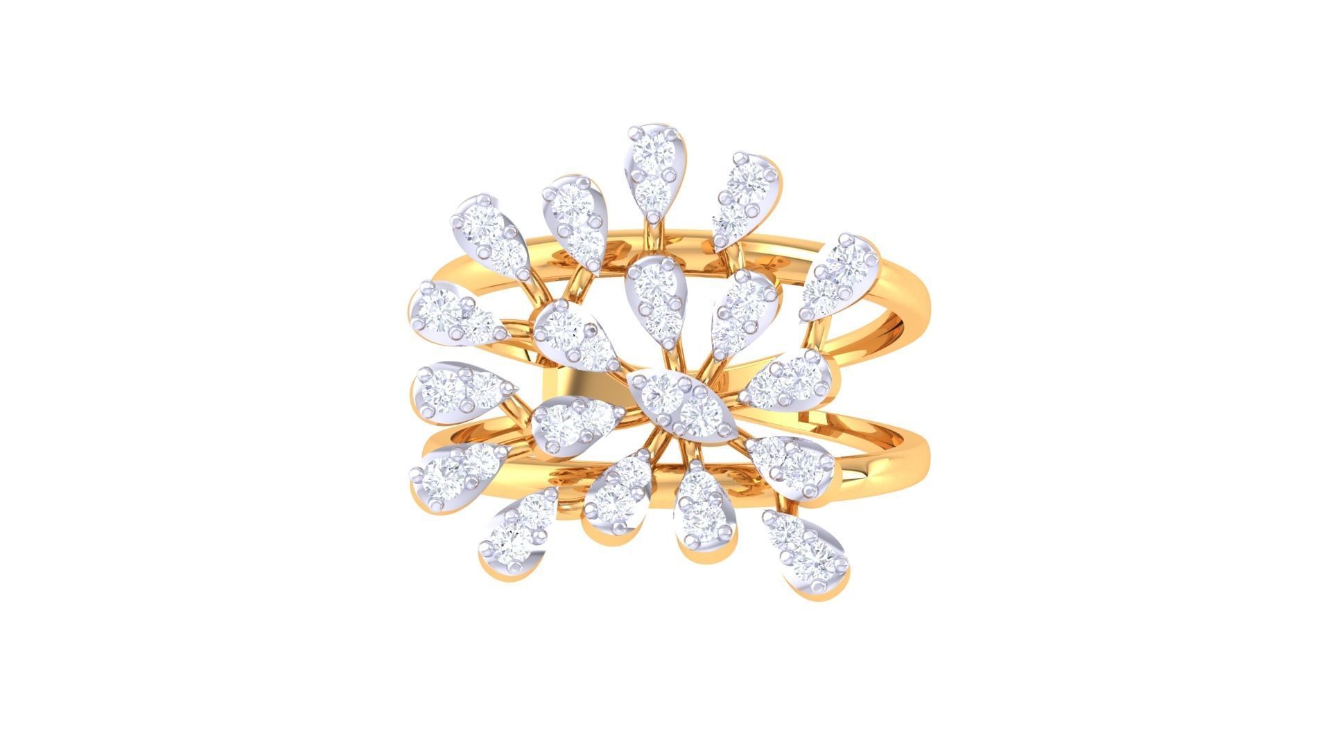 Women Wedding Ring 3dm STL OBJ FBX Renders Details 3D print model_3