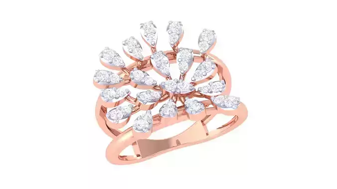 Women Wedding Ring 3dm STL OBJ FBX Renders Details 3D print model