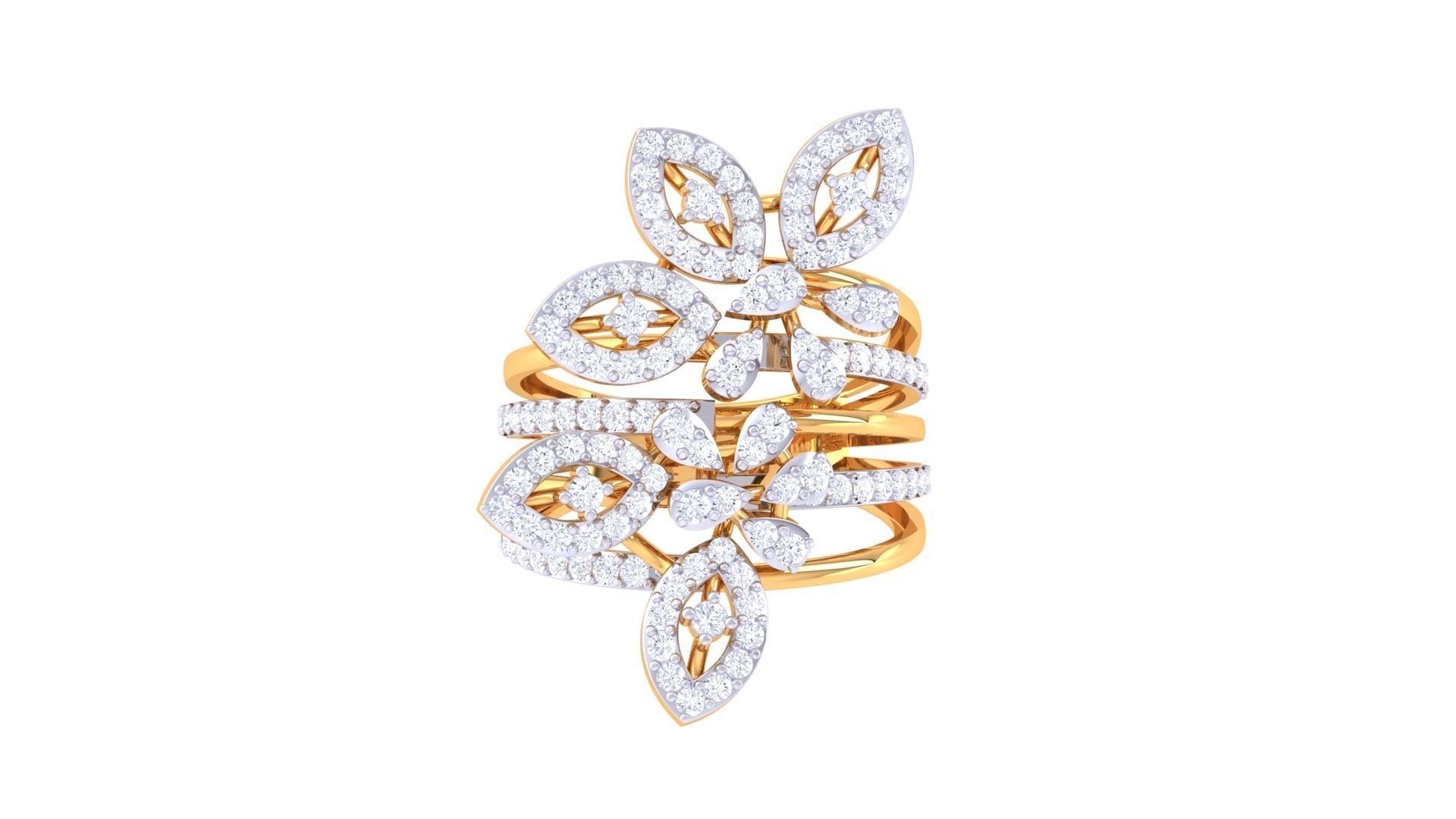 Women Wedding Ring 3dm STL OBJ FBX Renders Details 3D print model_3