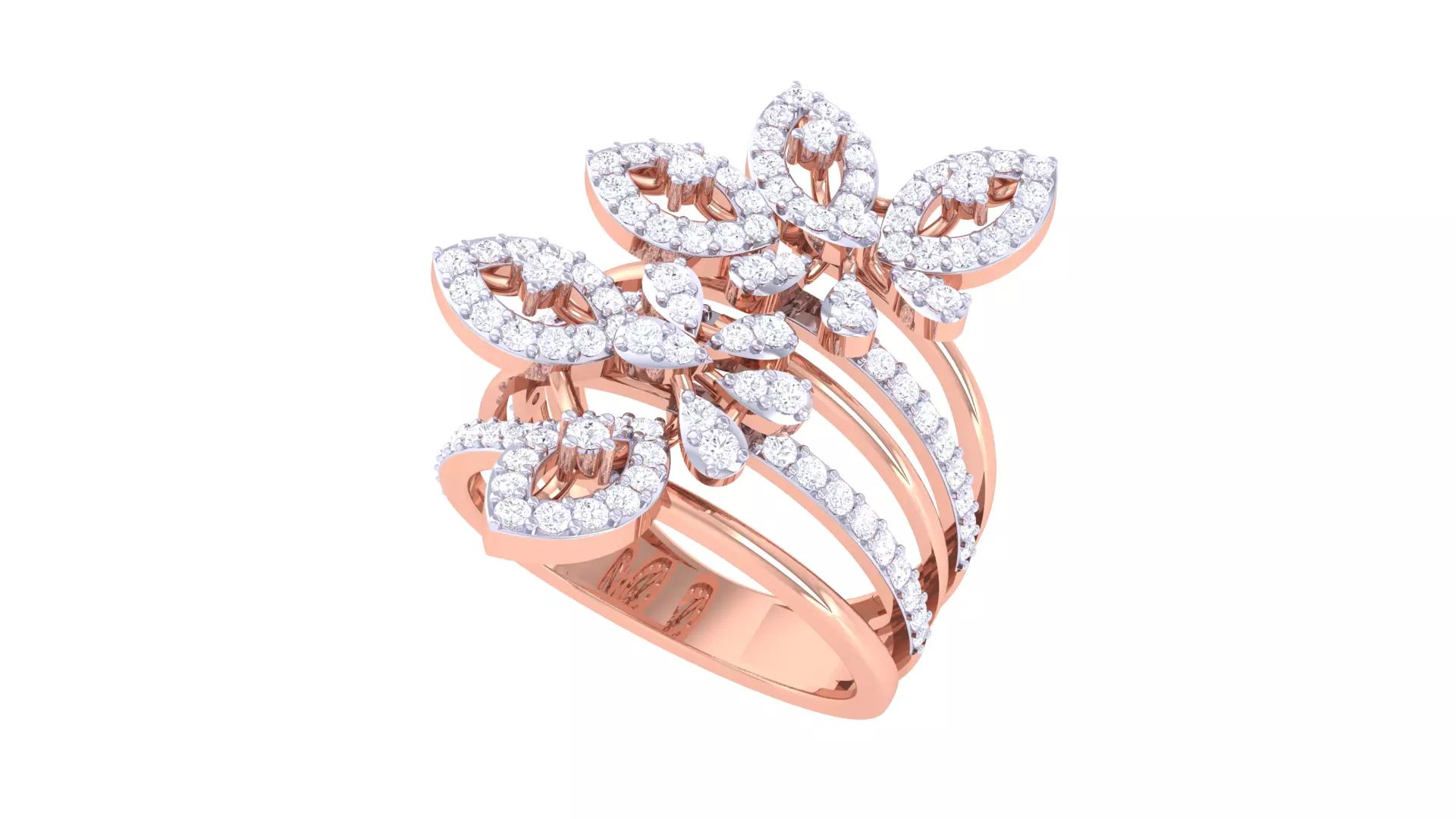 Women Wedding Ring 3dm STL OBJ FBX Renders Details 3D print model_0