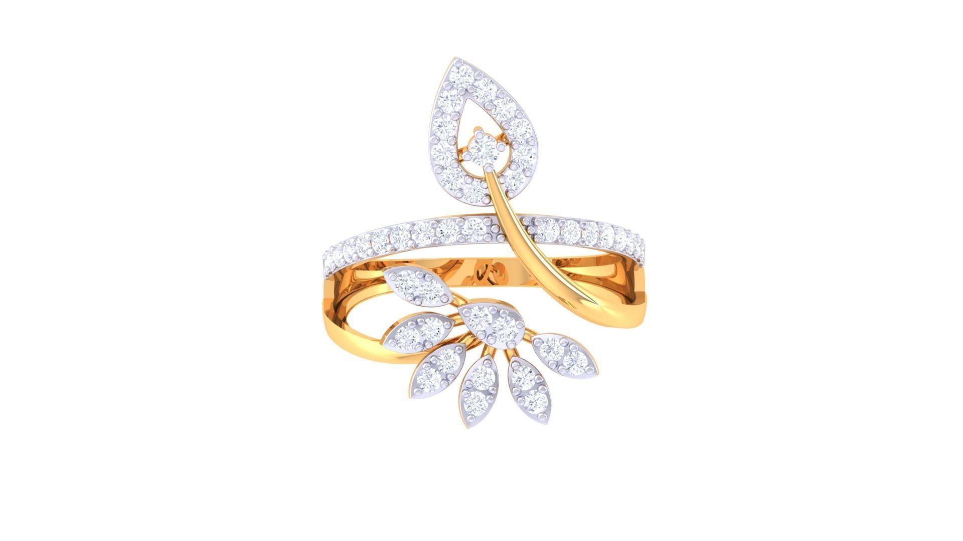 Women Wedding Ring 3dm STL OBJ FBX Renders Details 3D print model_3