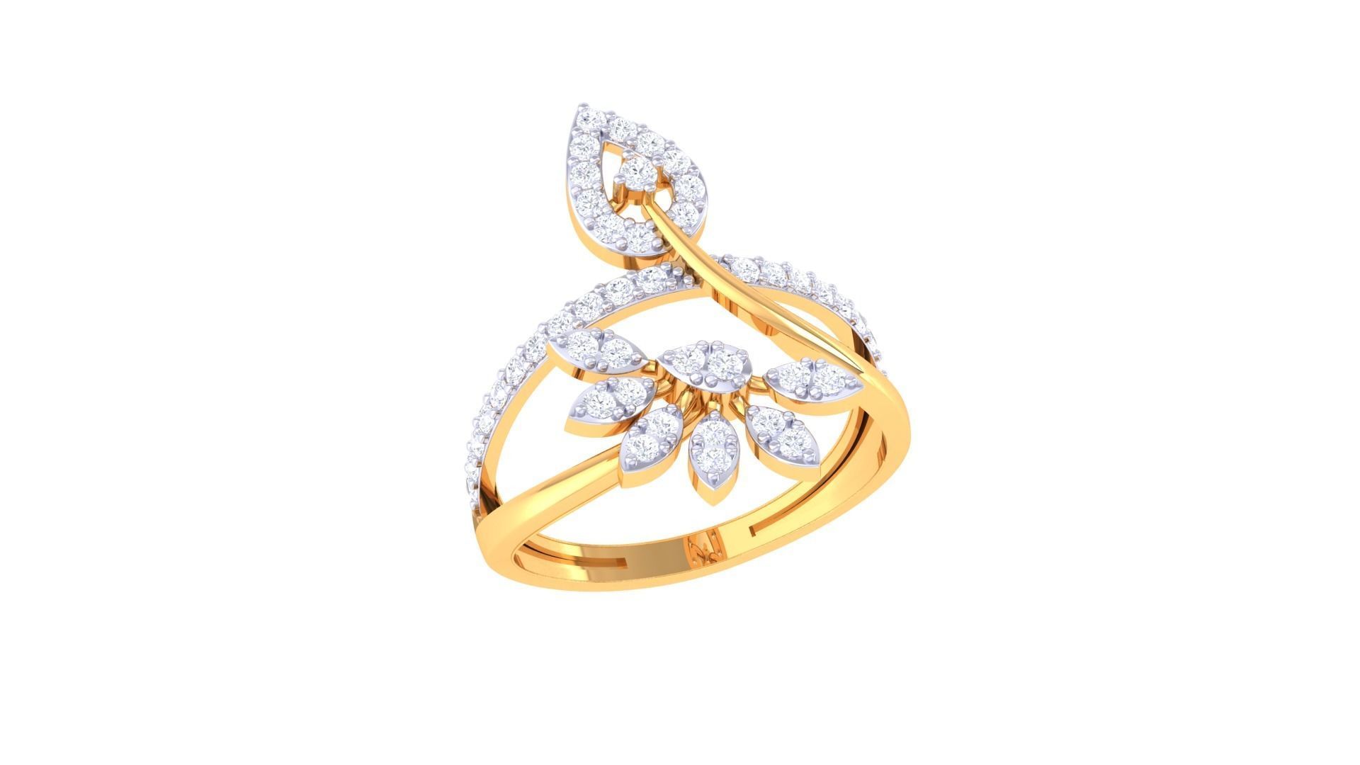 Women Wedding Ring 3dm STL OBJ FBX Renders Details 3D print model_2