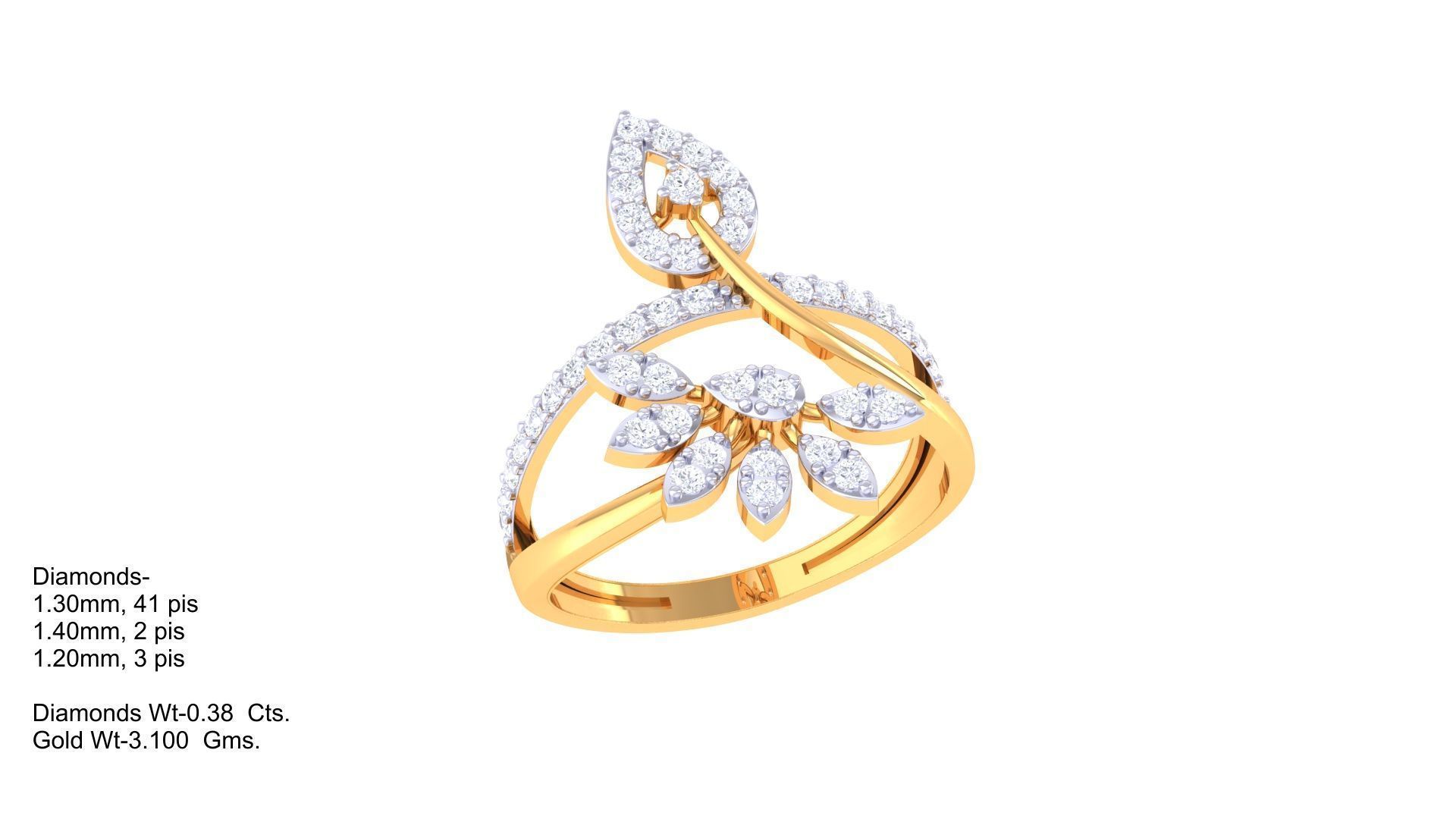 Women Wedding Ring 3dm STL OBJ FBX Renders Details 3D print model_1