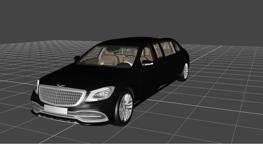 luxurious limousine 3D model_5