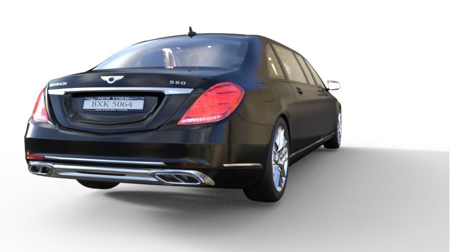 luxurious limousine 3D model_11