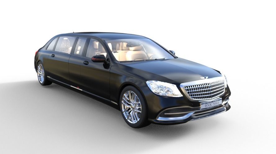 luxurious limousine 3D model_13