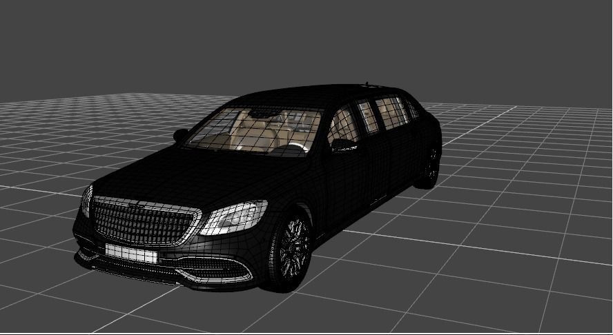 luxurious limousine 3D model_6