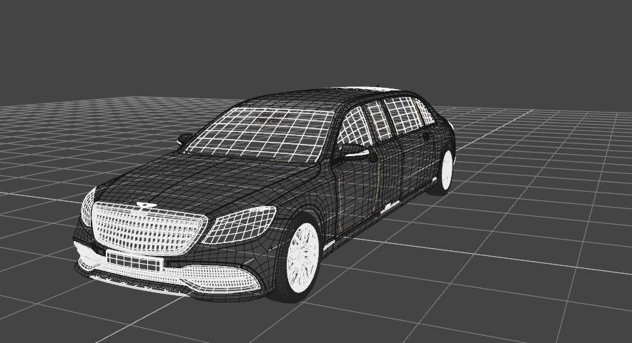 luxurious limousine 3D model_4