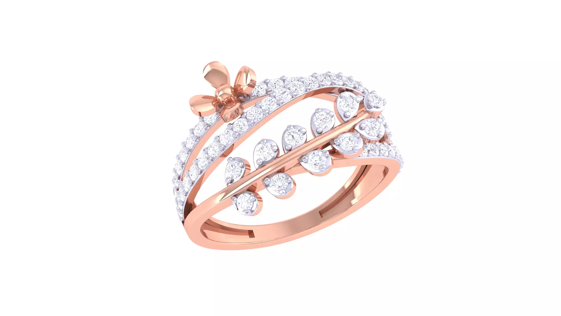 Women Wedding Ring 3dm STL OBJ FBX Renders Details 3D print model_0