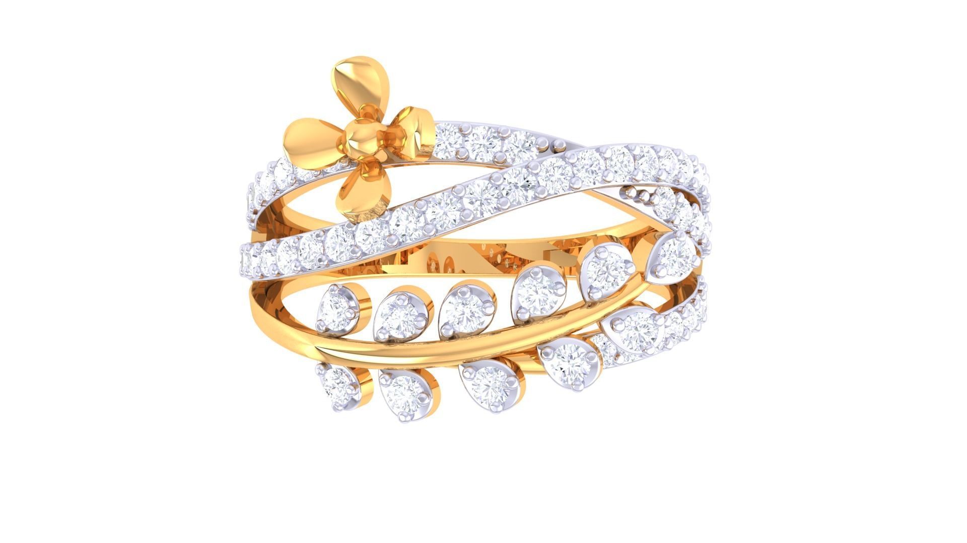 Women Wedding Ring 3dm STL OBJ FBX Renders Details 3D print model_3