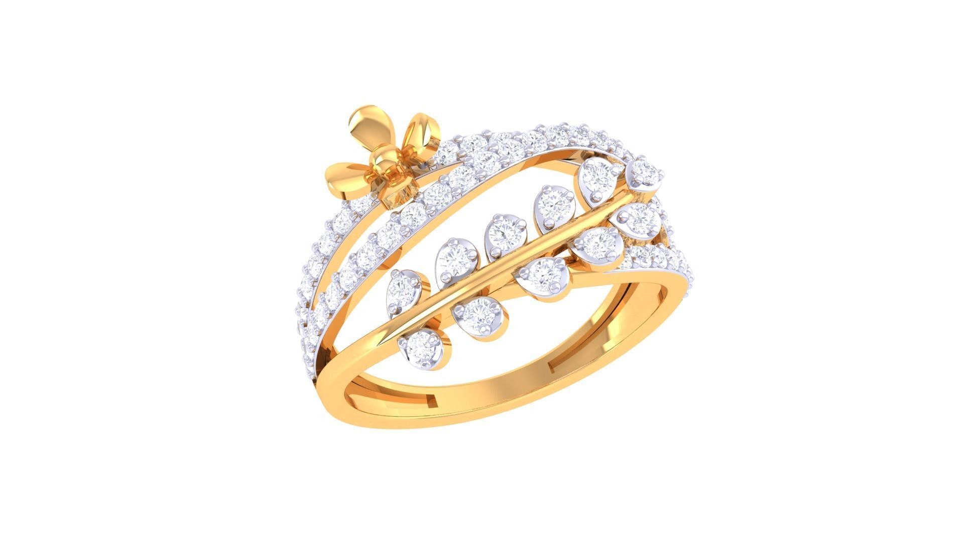 Women Wedding Ring 3dm STL OBJ FBX Renders Details 3D print model_2