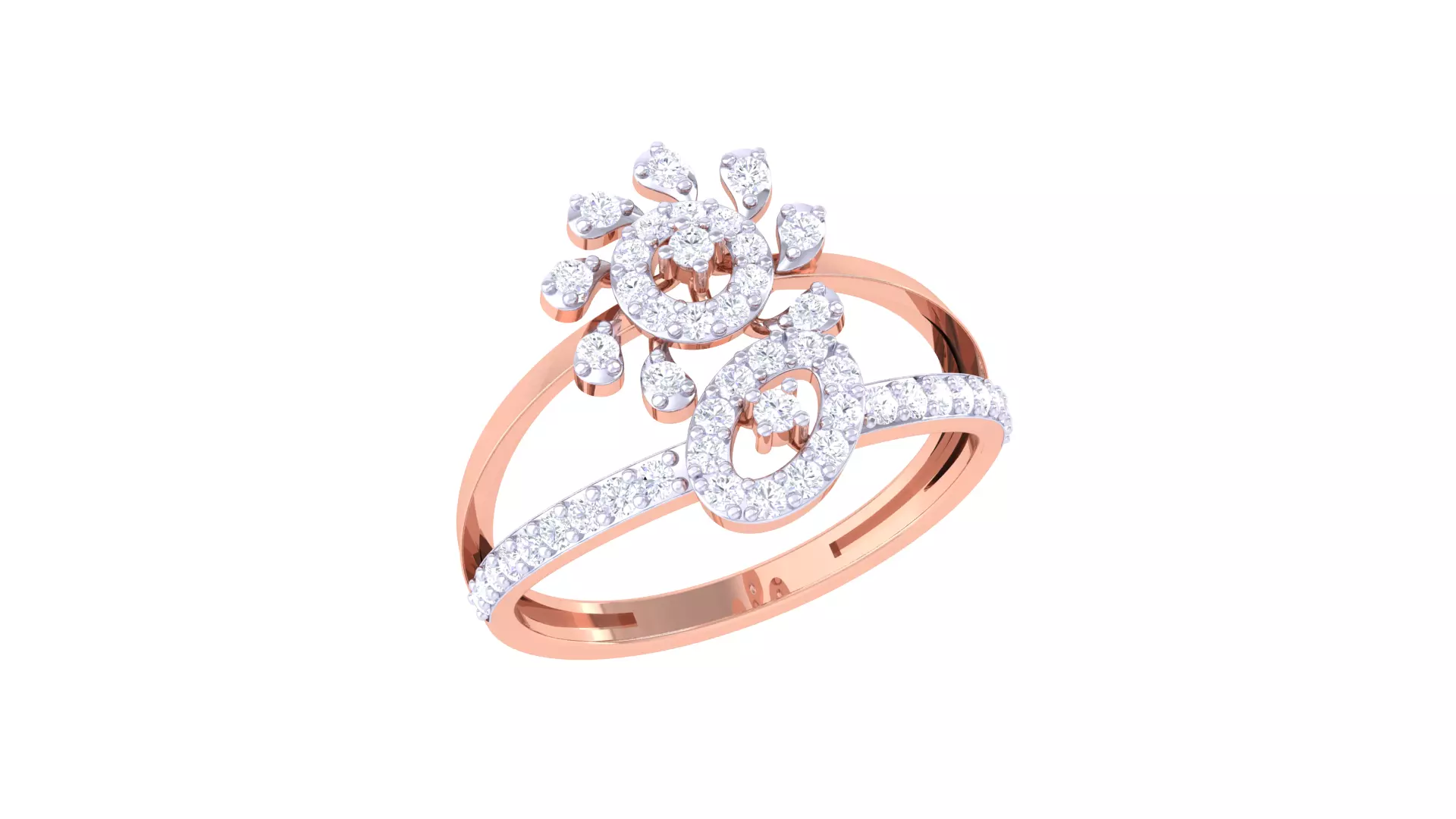 Women Wedding Ring 3dm STL OBJ FBX Renders Details 3D print model_0