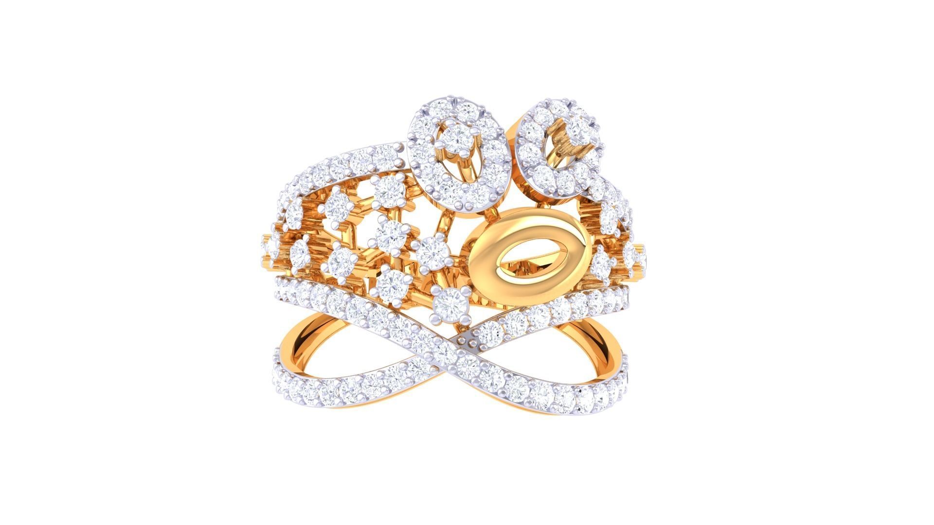 Women Wedding Ring 3dm STL OBJ FBX Renders Details 3D print model_3