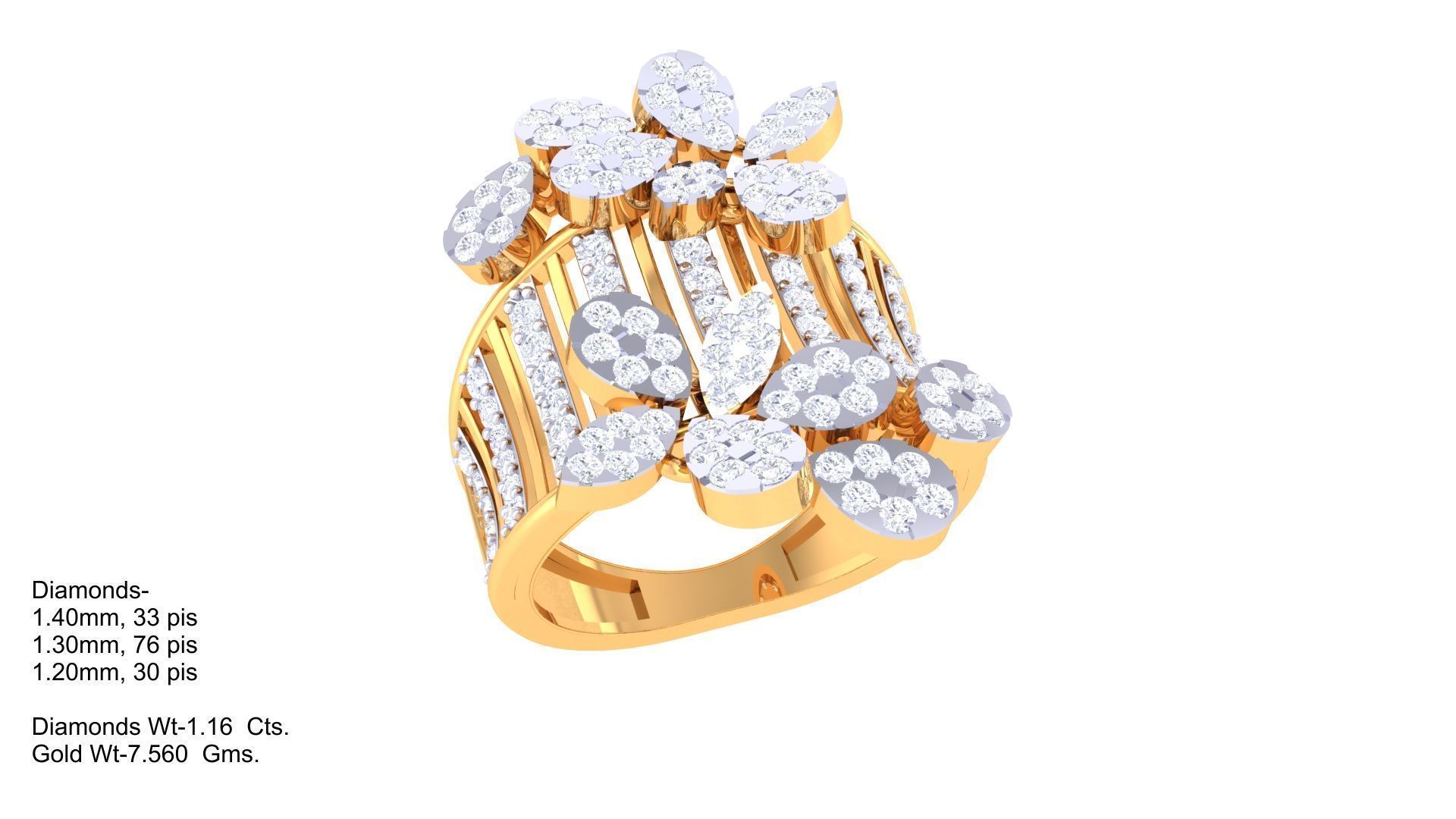 Women Wedding Ring 3dm STL OBJ FBX Renders Details 3D print model_1