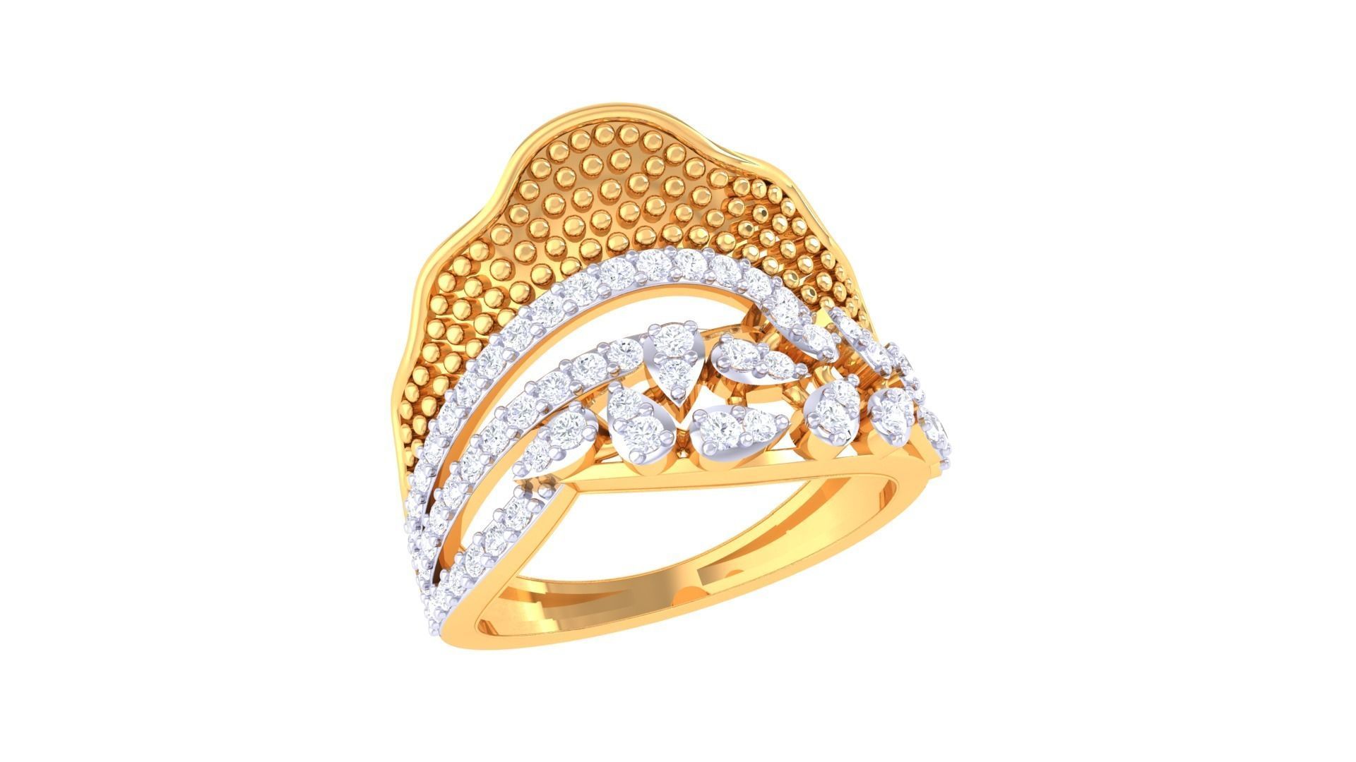 Women Wedding Ring 3dm STL OBJ FBX Renders Details 3D print model_2