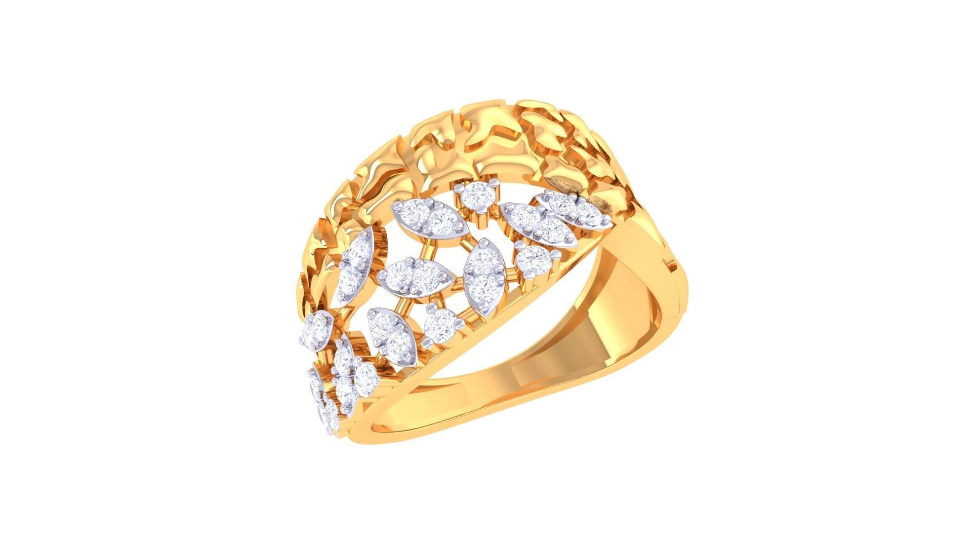 Women Wedding Ring 3dm STL OBJ FBX Renders Details 3D print model_2