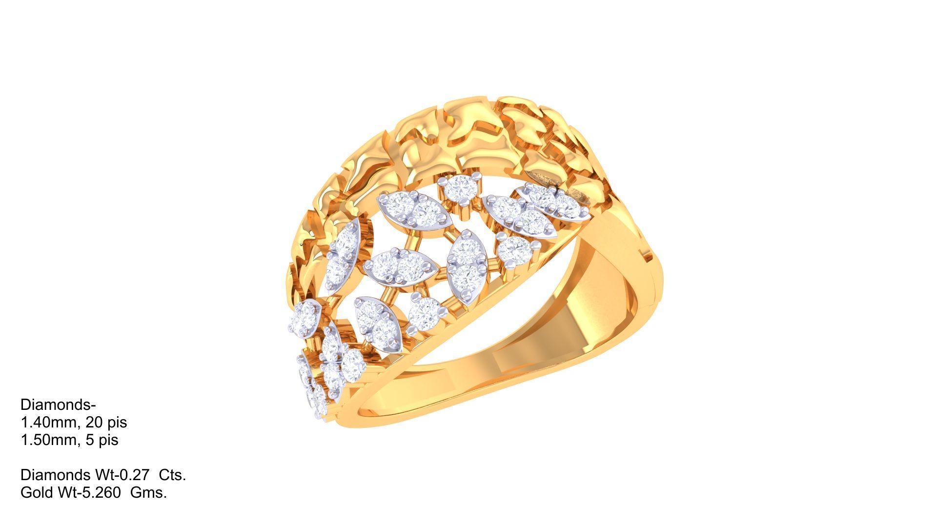 Women Wedding Ring 3dm STL OBJ FBX Renders Details 3D print model_1