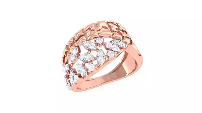 Women Wedding Ring 3dm STL OBJ FBX Renders Details 3D print model