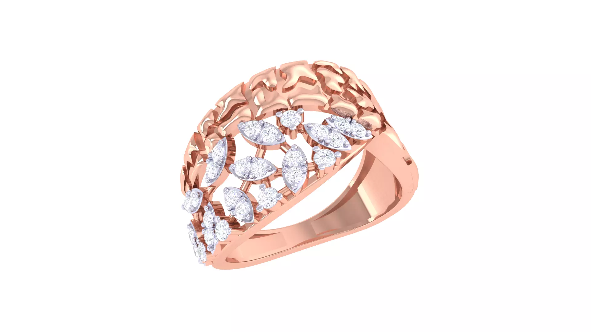 Women Wedding Ring 3dm STL OBJ FBX Renders Details 3D print model_0