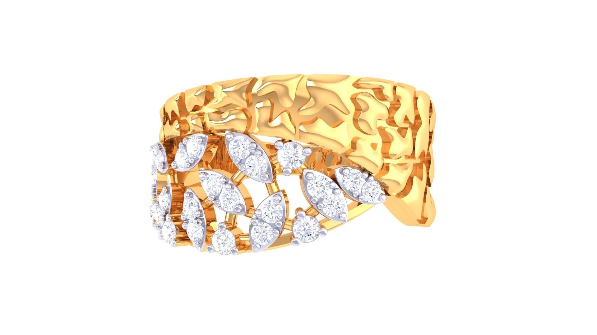 Women Wedding Ring 3dm STL OBJ FBX Renders Details 3D print model_3