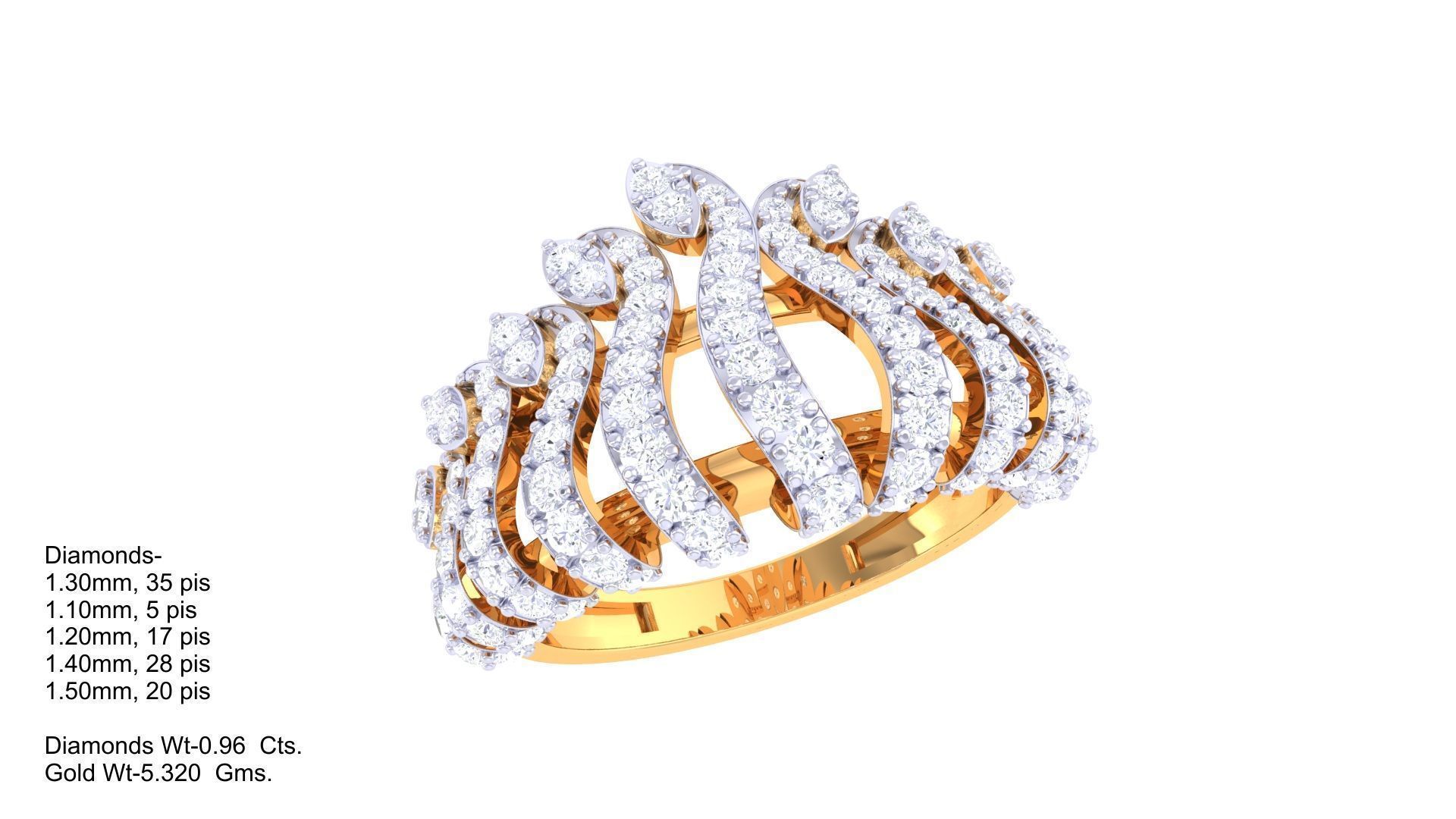 Women Wedding Ring 3dm STL OBJ FBX Renders Details 3D print model_1