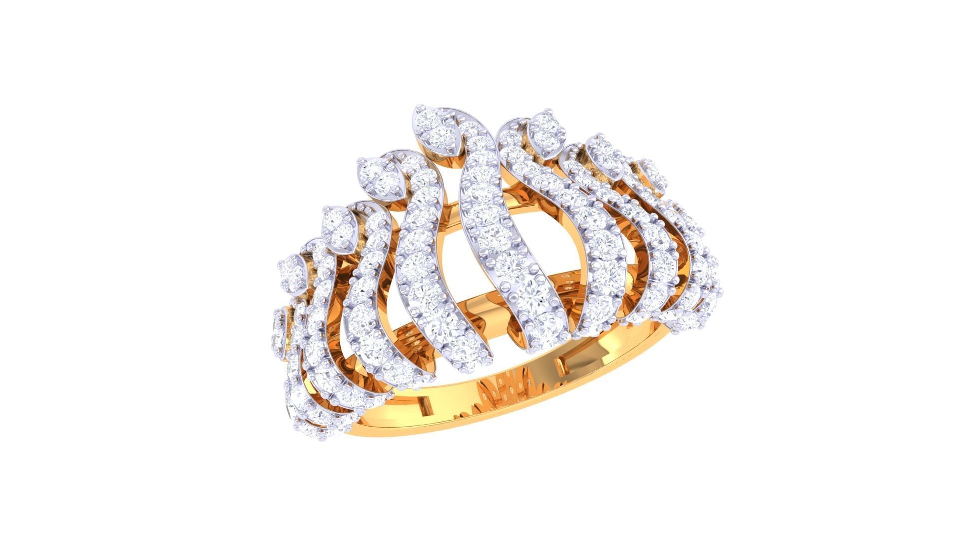 Women Wedding Ring 3dm STL OBJ FBX Renders Details 3D print model_2