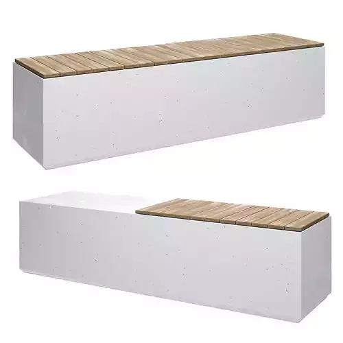 Concrete benches - BOX W By SIT and BOX WH By SIT