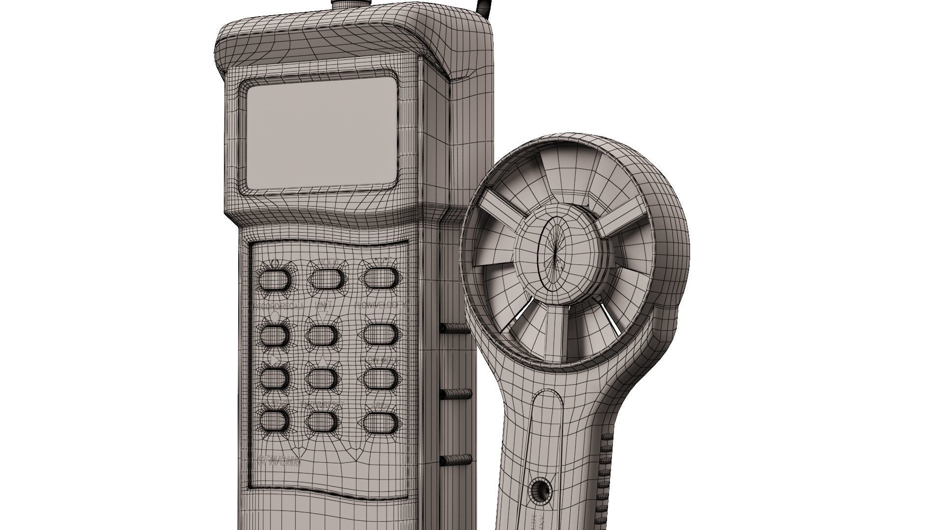Anemometer Metal Probe 3D model_7