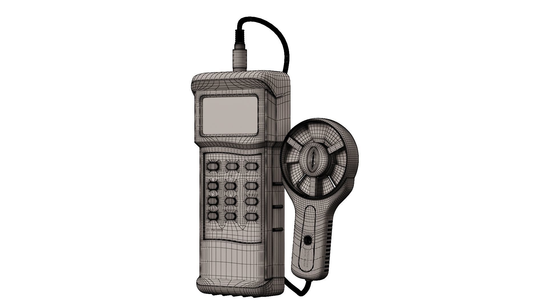 Anemometer Metal Probe 3D model_4