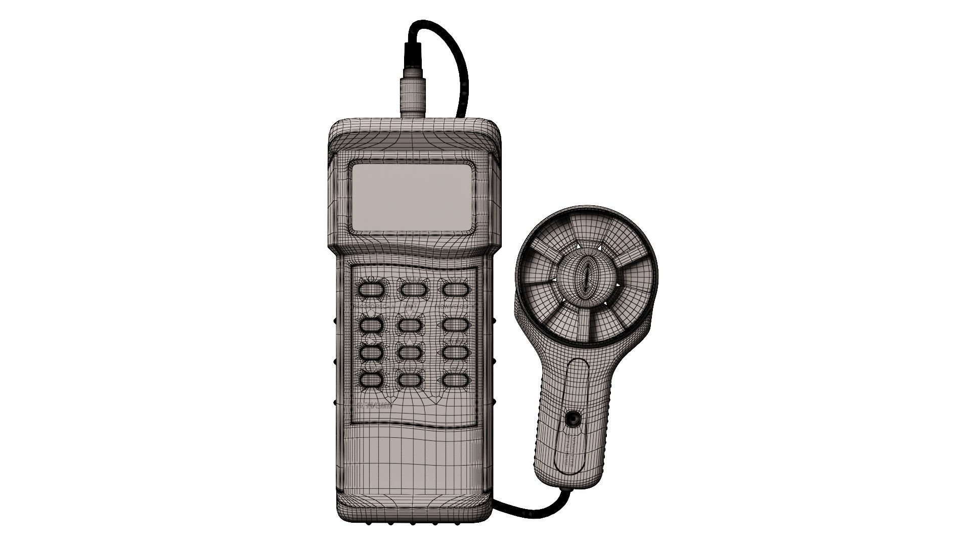 Anemometer Metal Probe 3D model_5
