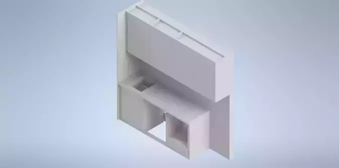 Kitchen bathroom cabinet 3D model