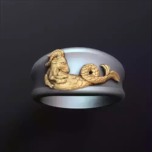 Zodiac Horoscope Capricorn Ring