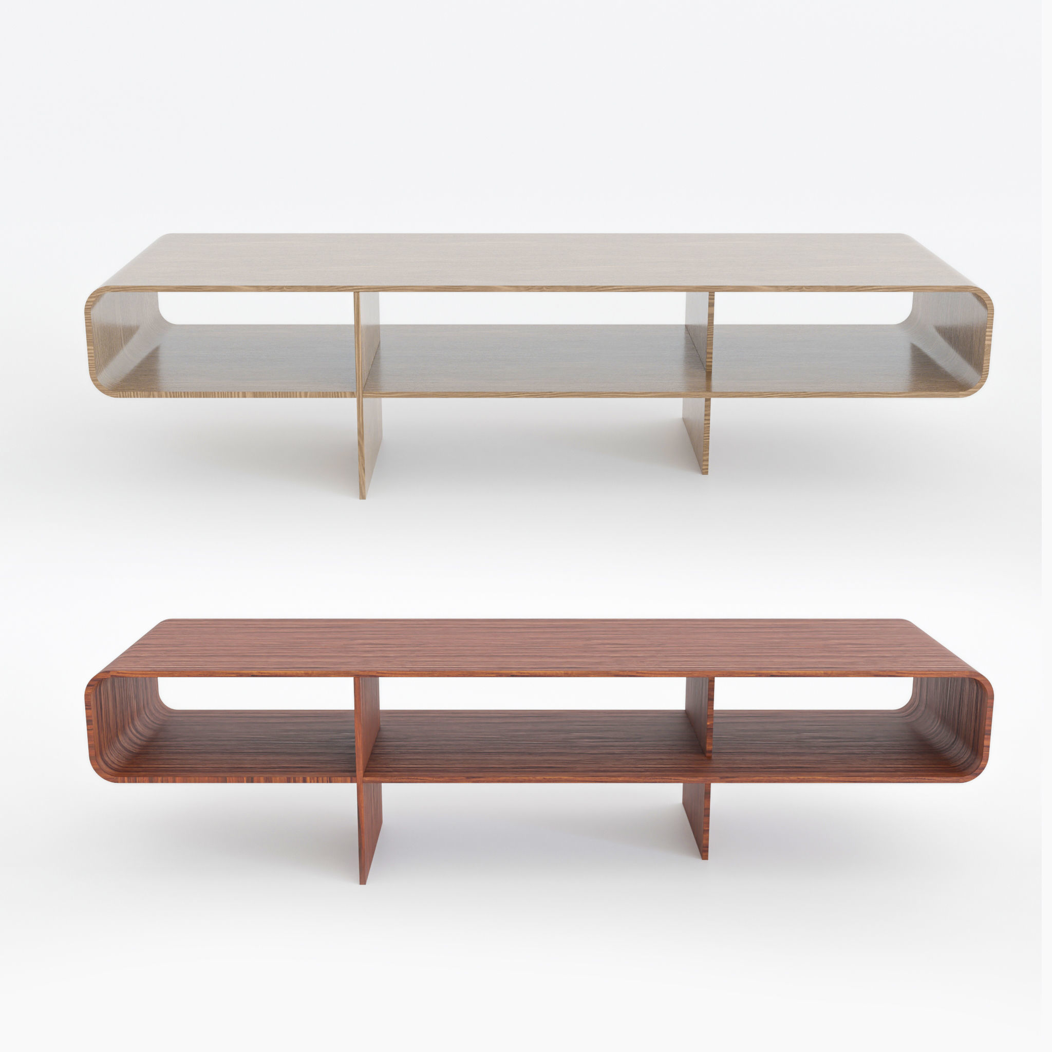  Loop Coffee Table Low-poly 3D model_1