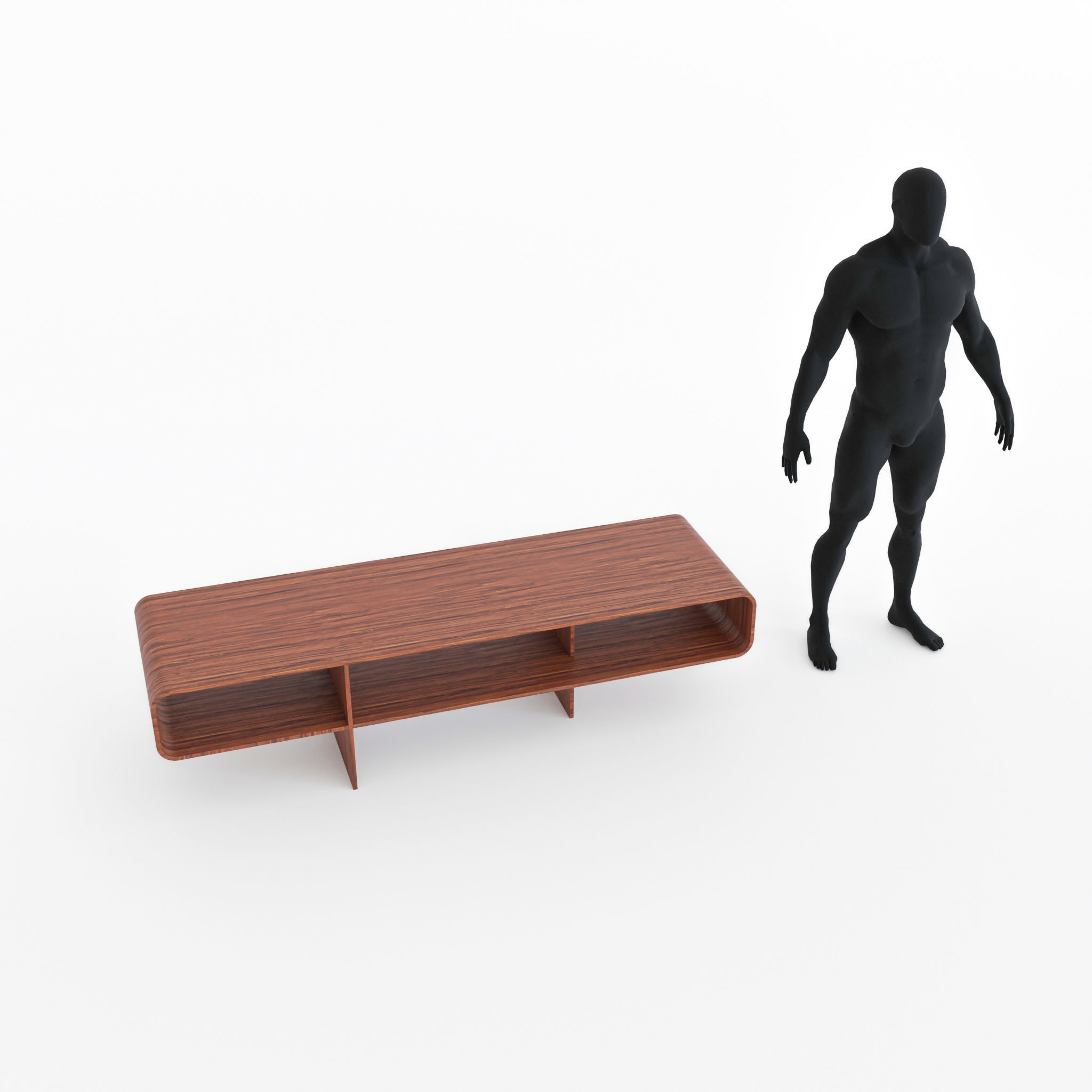  Loop Coffee Table Low-poly 3D model_4