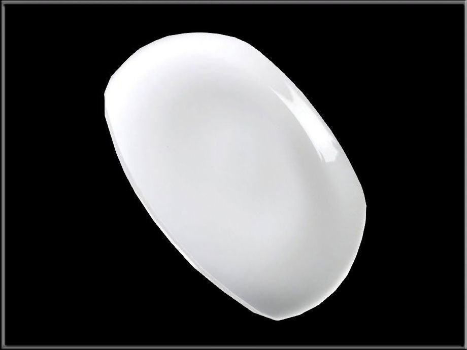 White Dish Low-poly 3D model_1