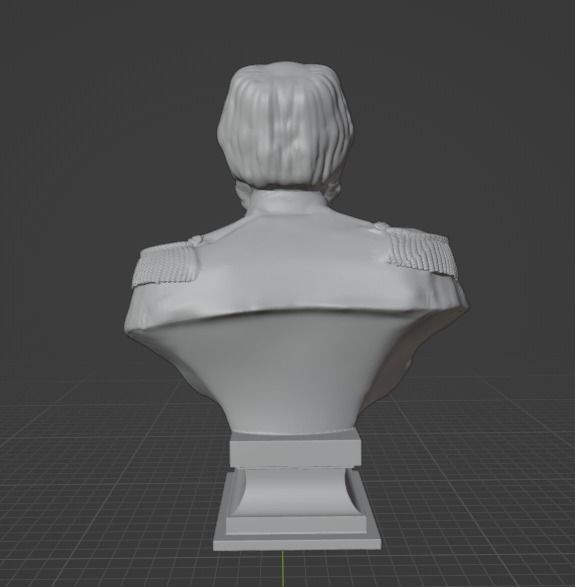 Wilhelm I bust 3D print model_5