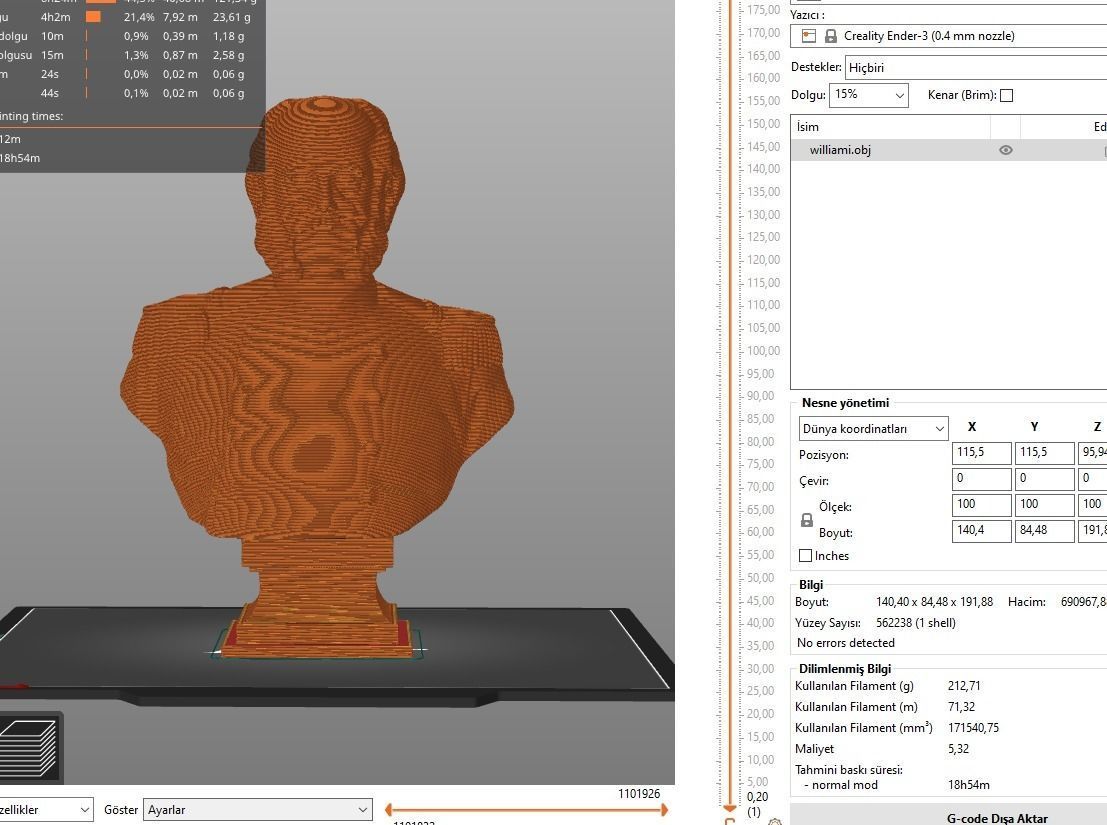 Wilhelm I bust 3D print model_2