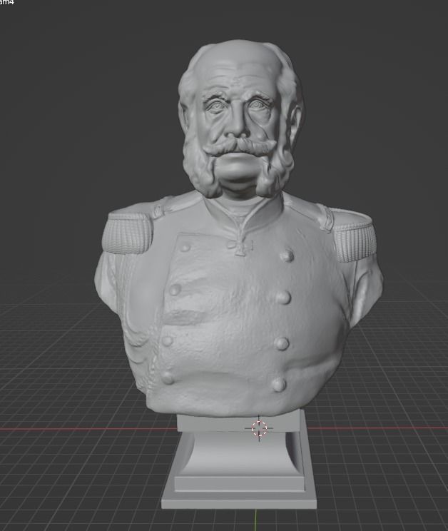 Wilhelm I bust 3D print model_1