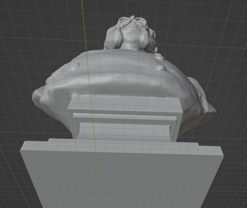 Wilhelm I bust 3D print model_3